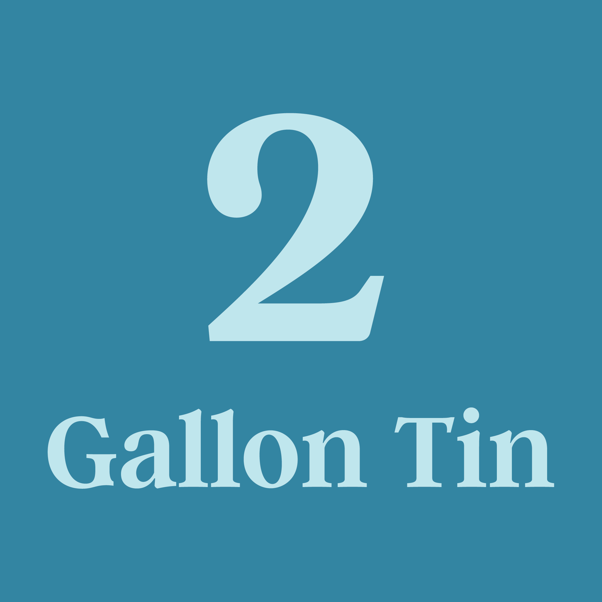 2 Gallon Tin Designs