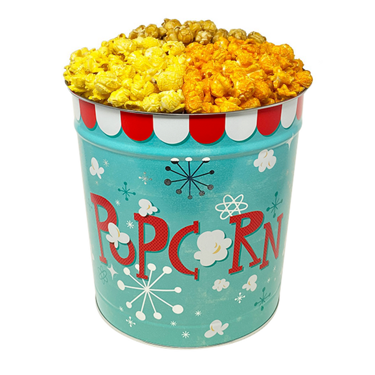 Everyone's Favorite Tin - 3.5 Gallon - Movie Theater, Caramel, and Cheddar